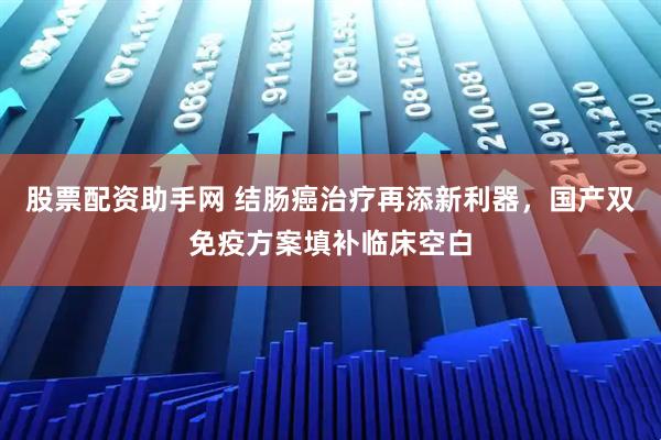 股票配资助手网 结肠癌治疗再添新利器，国产双免疫方案填补临床空白